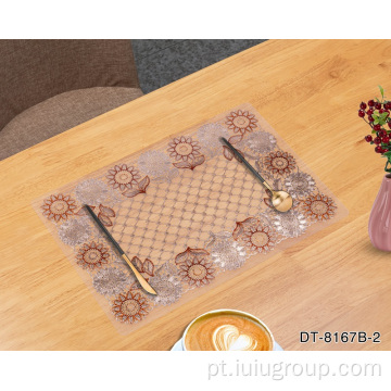 Plástico Placemat Quadrado PVC